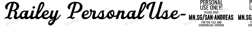 Railey PersonalUse字体转换